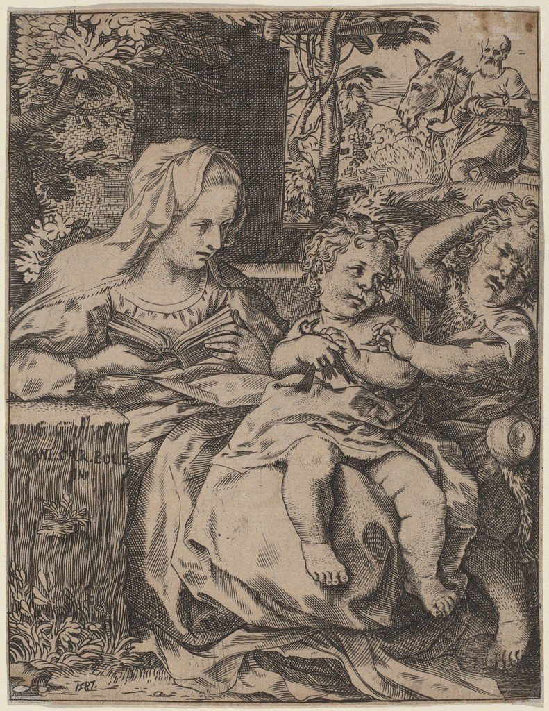 kırlangıç Madonna by Annibale Carracci