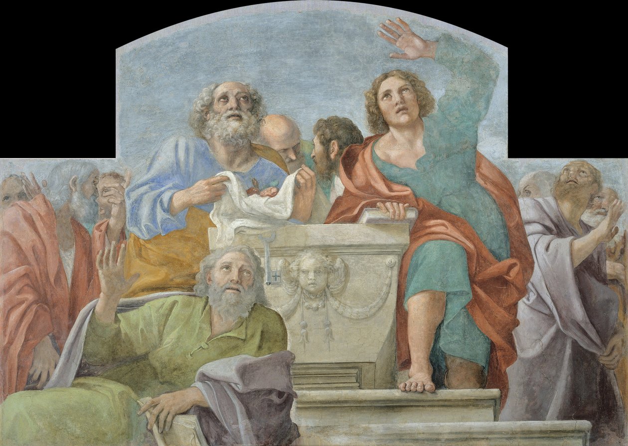 Boş Kabir Çevresindeki Havariler, 1604-1607 by Annibale Carracci