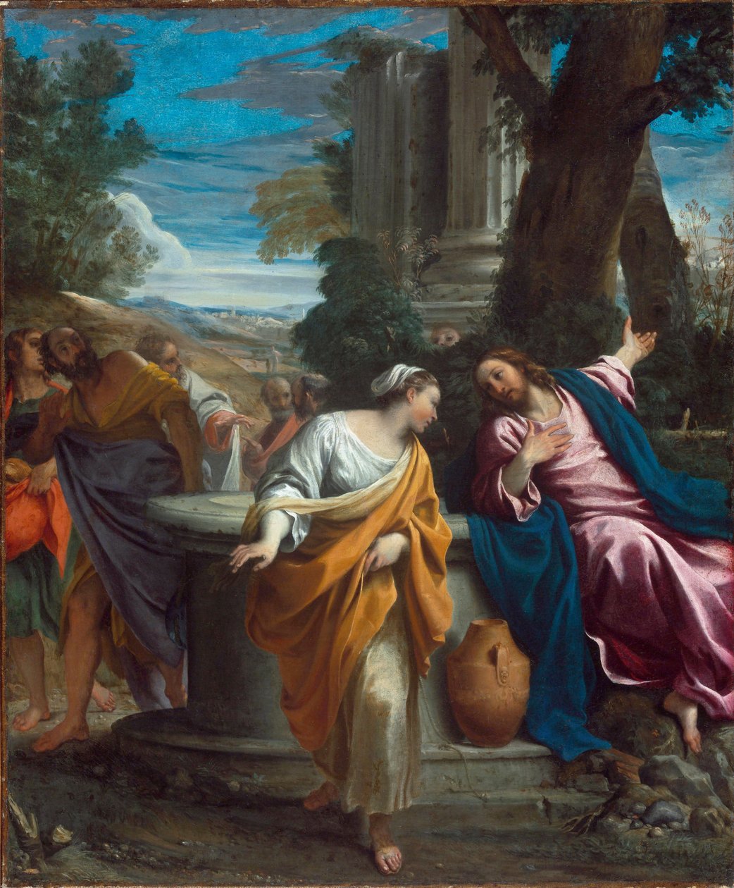 İsa ve Samiriyeli by Annibale Carracci