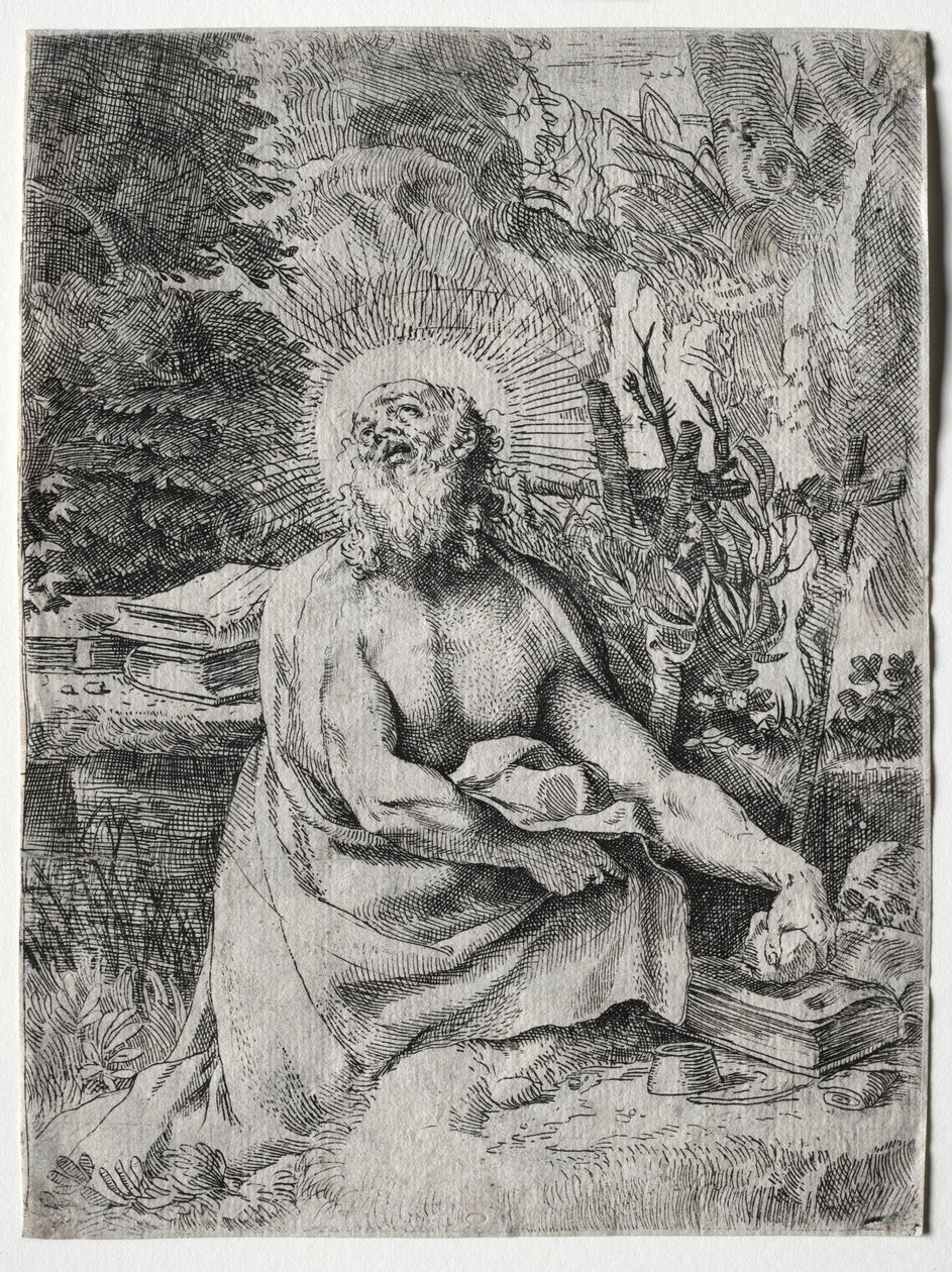 Aziz Jerome, c. 1591. by Annibale Carracci