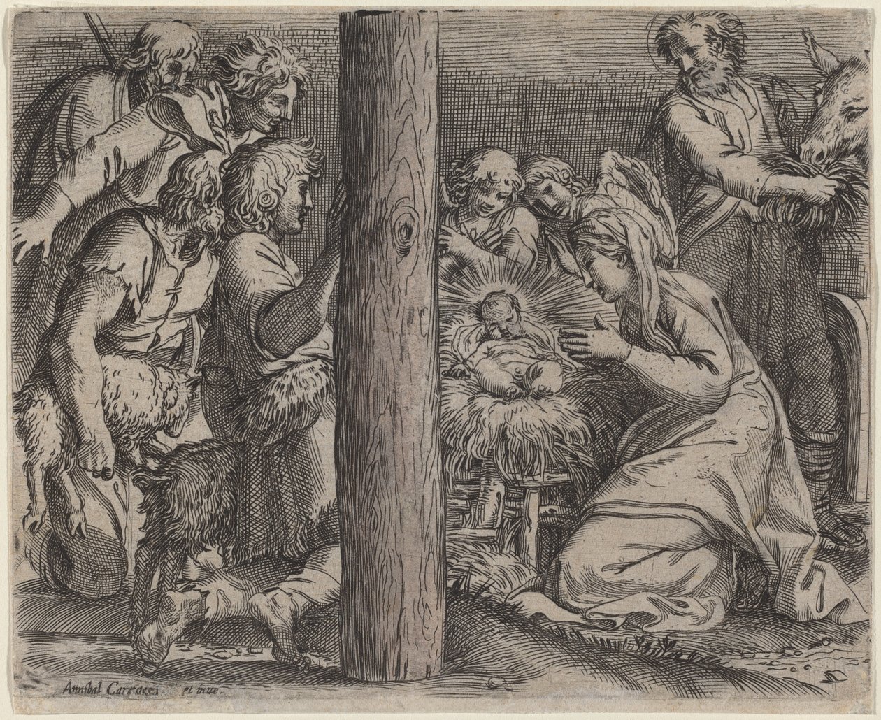 Çobanların hayranlığı by Annibale Carracci