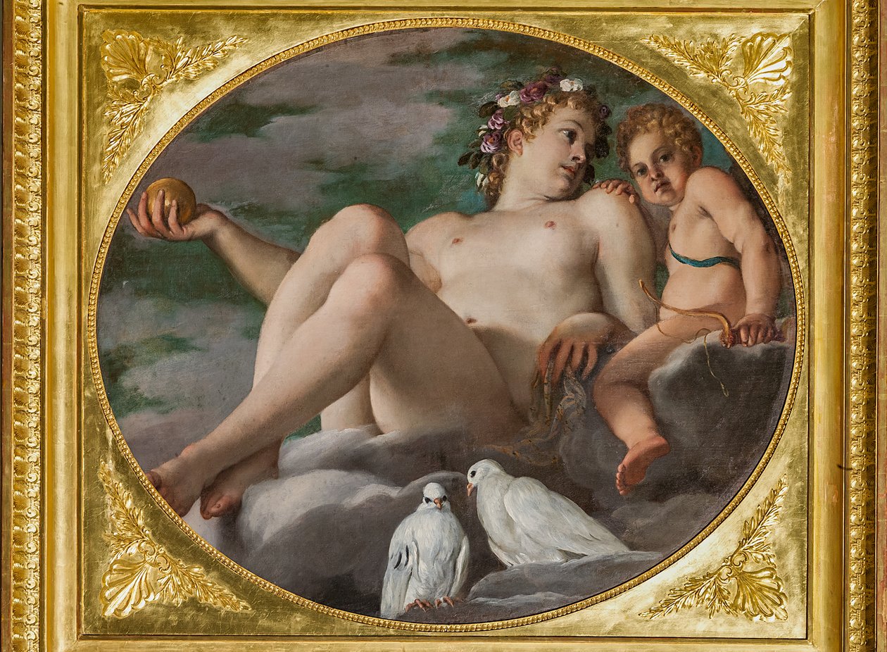 Venüs ve Aşk Tanrısı by Annibale Carracci