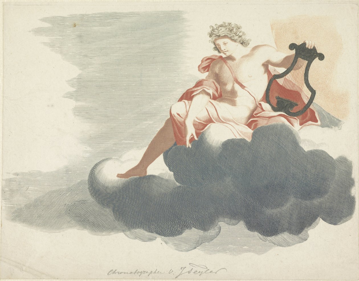 bulutların üzerinde Apollon by Anonymous