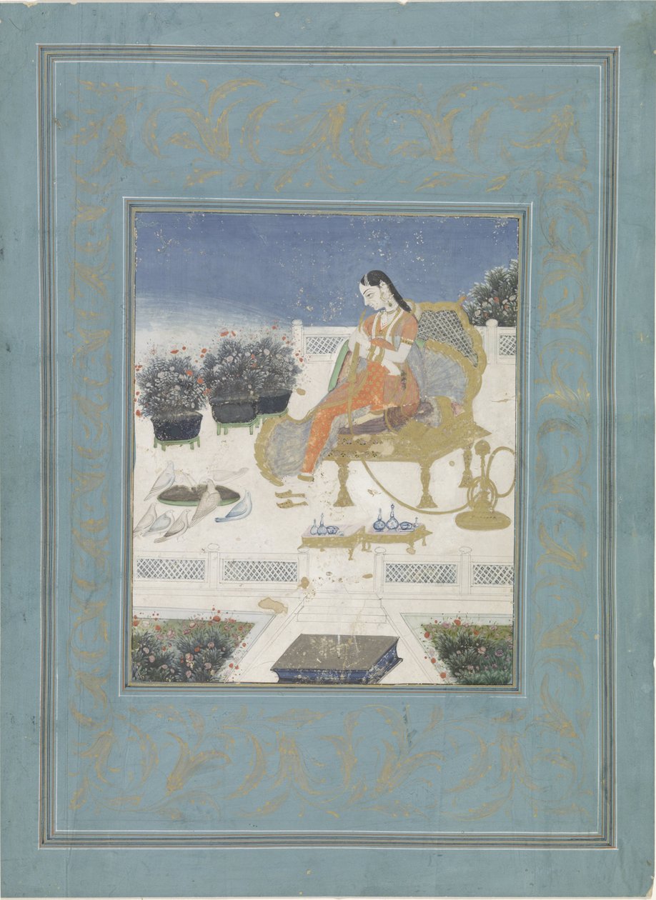Bayan bir koltukta by Anonymous