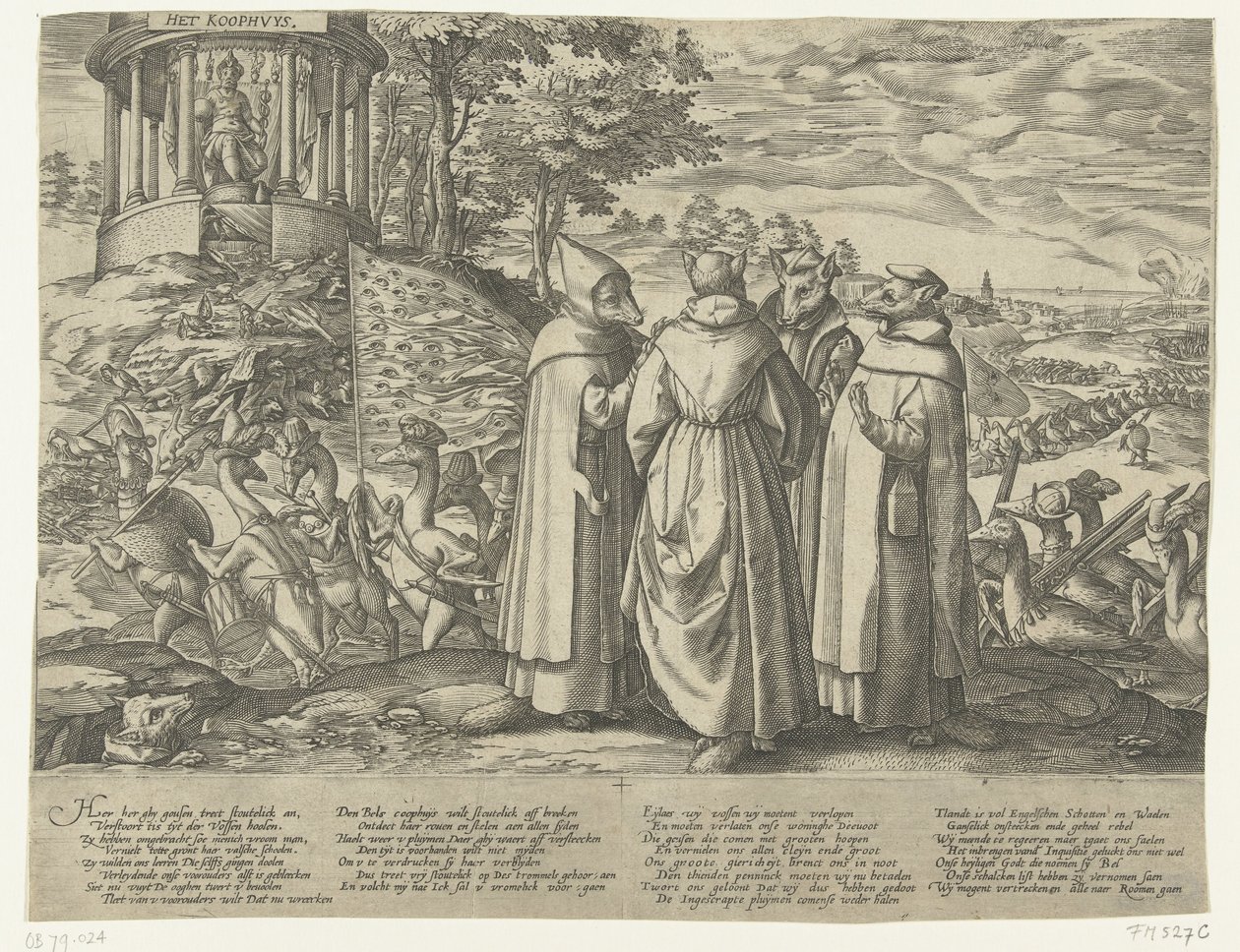 Kazlar Tilkileri Kovalar, 1572 dolayları by Anonymous
