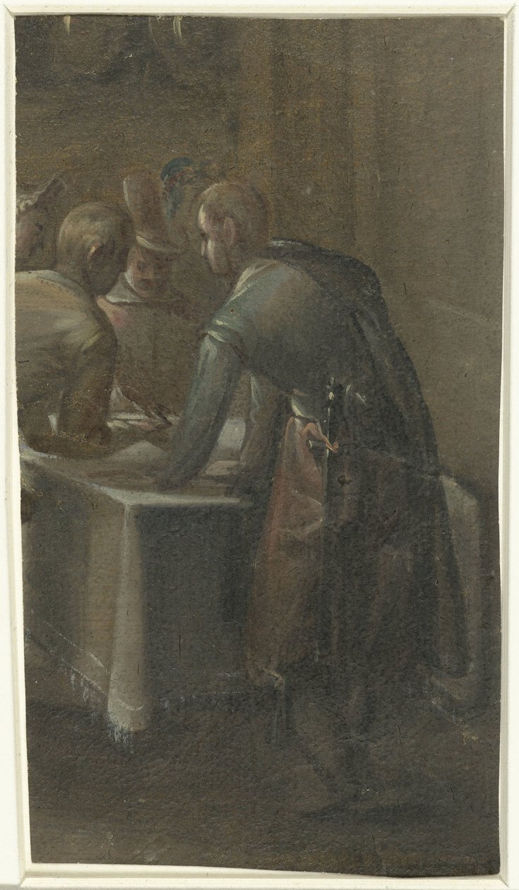 Bir masada üç adam by Anonymous