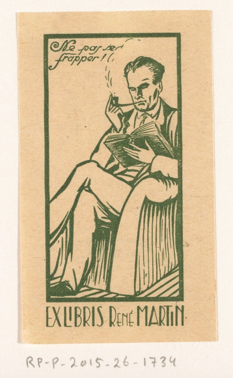 Ekslibris van René Martin by Anonymous