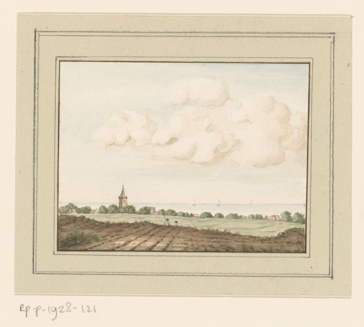 Huizen köyünden bir görünüm by Anonymous