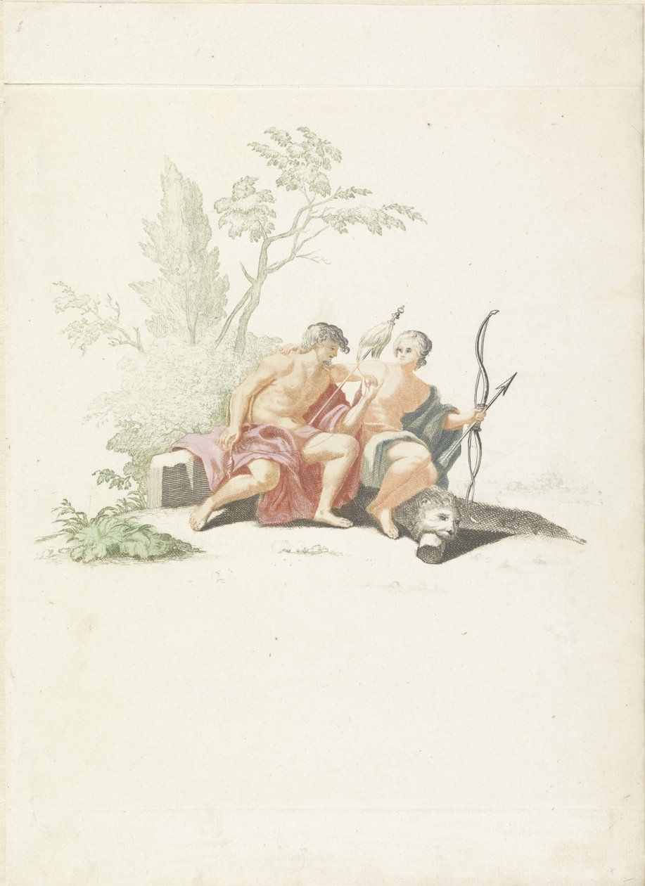 Omphale'deki Herkül by Anonymous