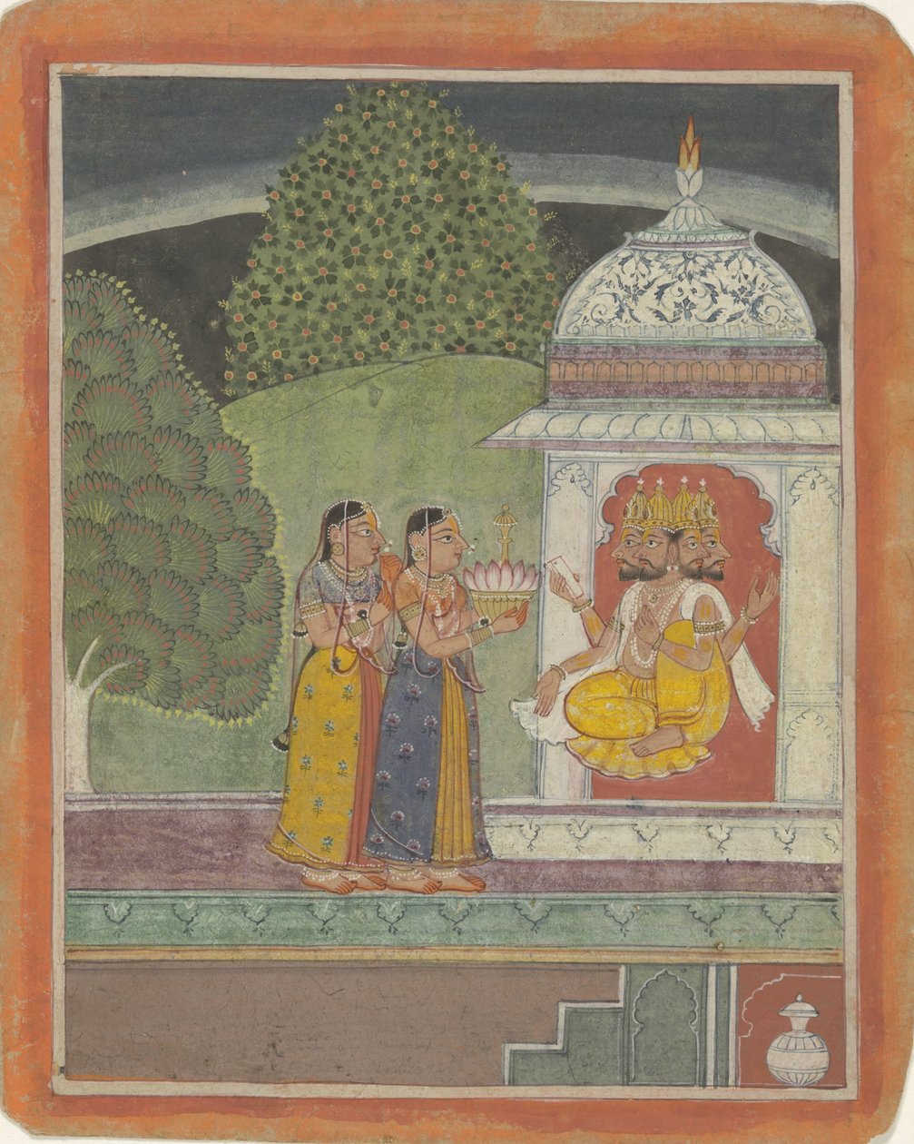 Khambavati ragini Tanrı Brahma ile tanıştı by Anonymous
