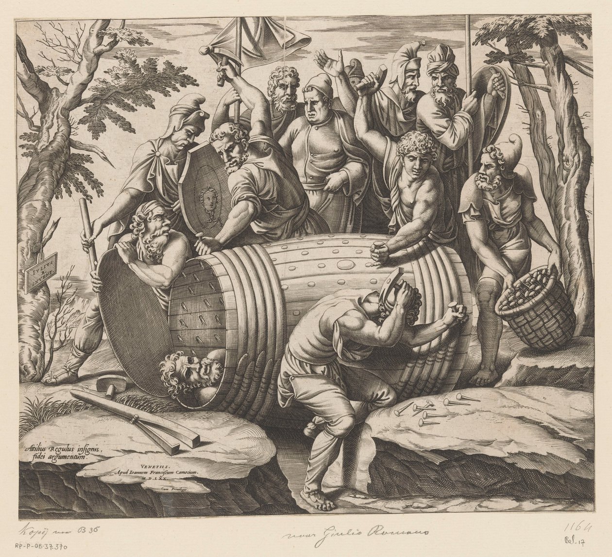 Marteldood van Marcus Atilius Regulus by Anonymous