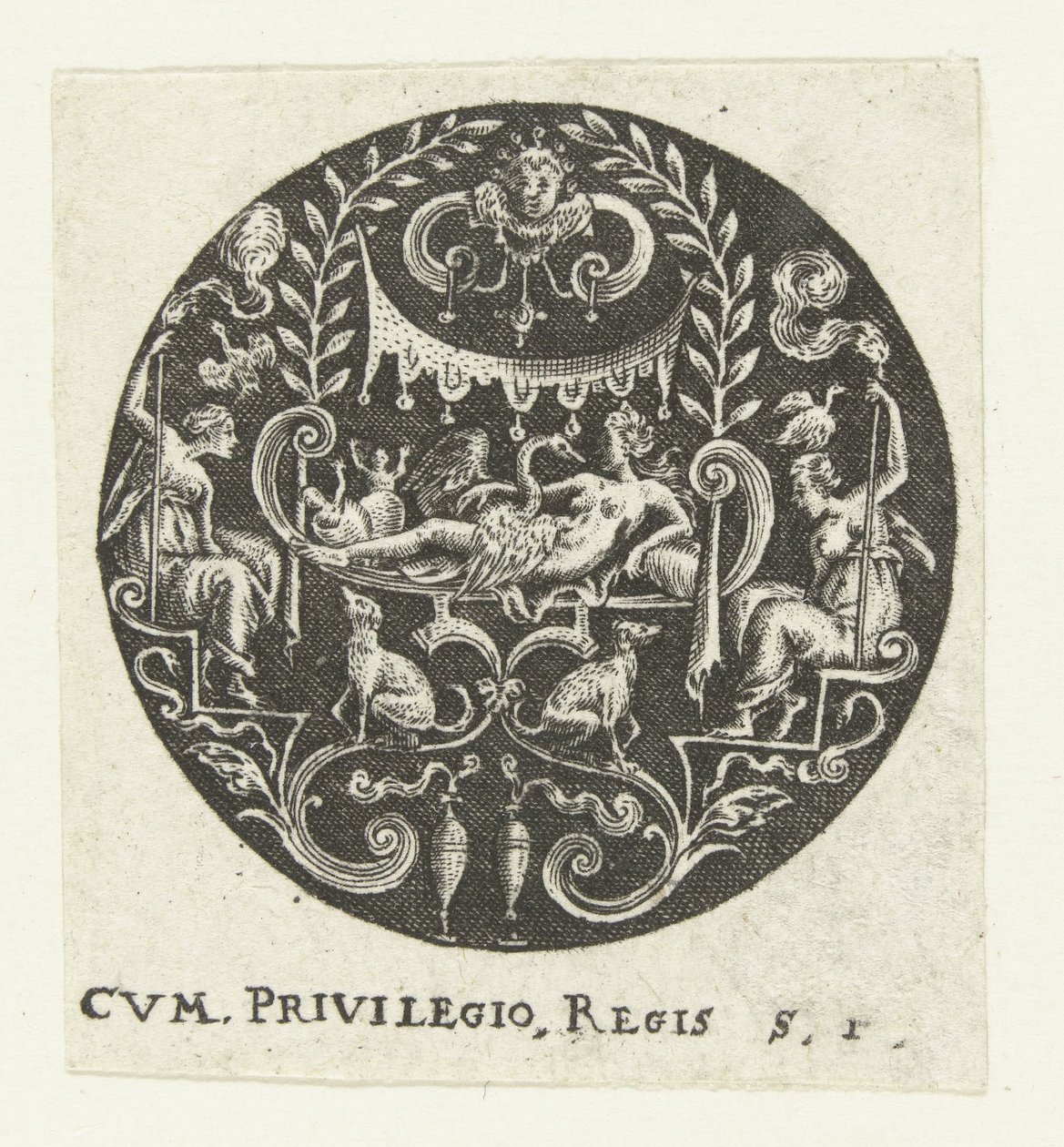 Leda ile madalyon by Anonymous