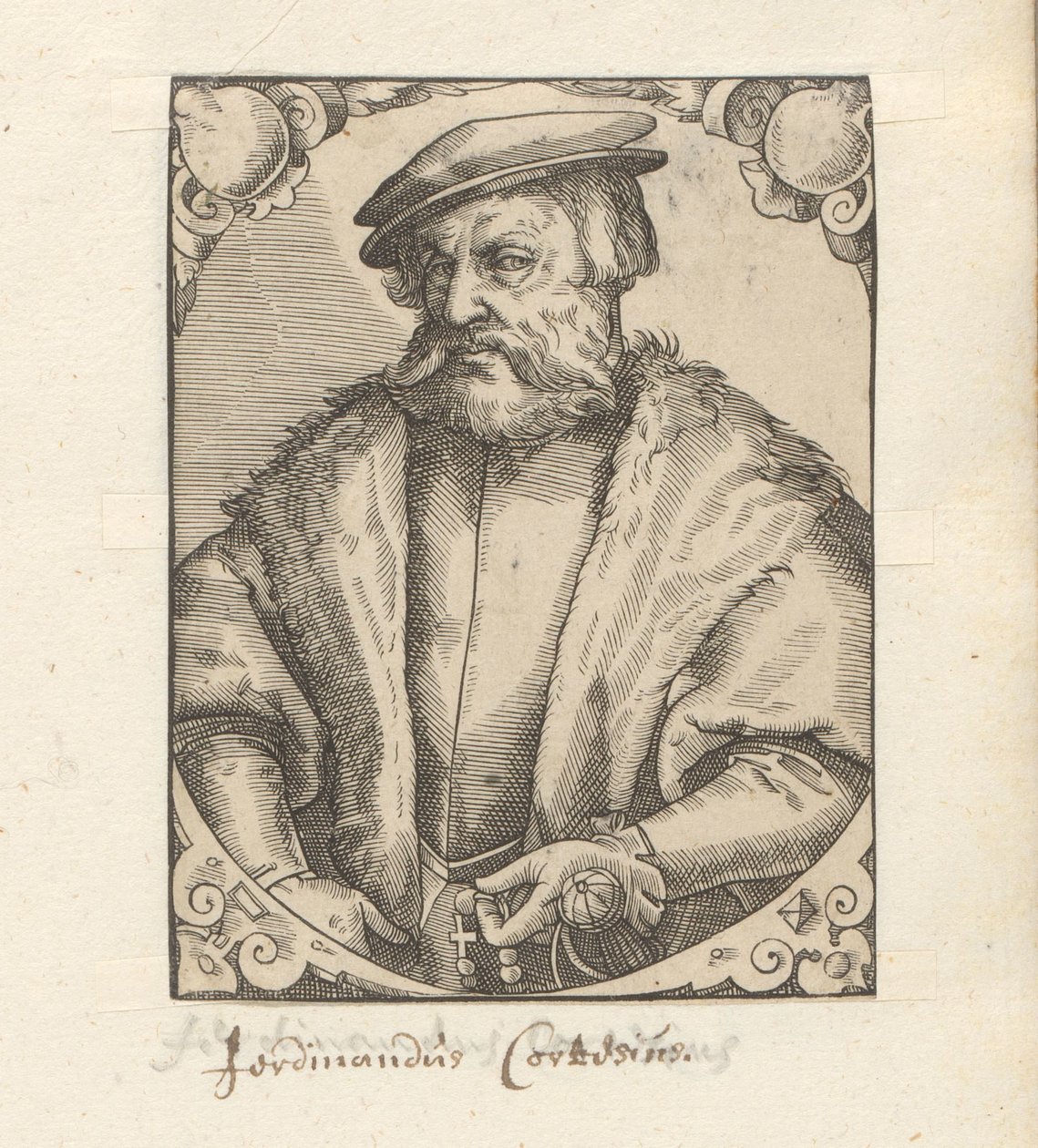 Portret van Hernán Cortes by Anonymous