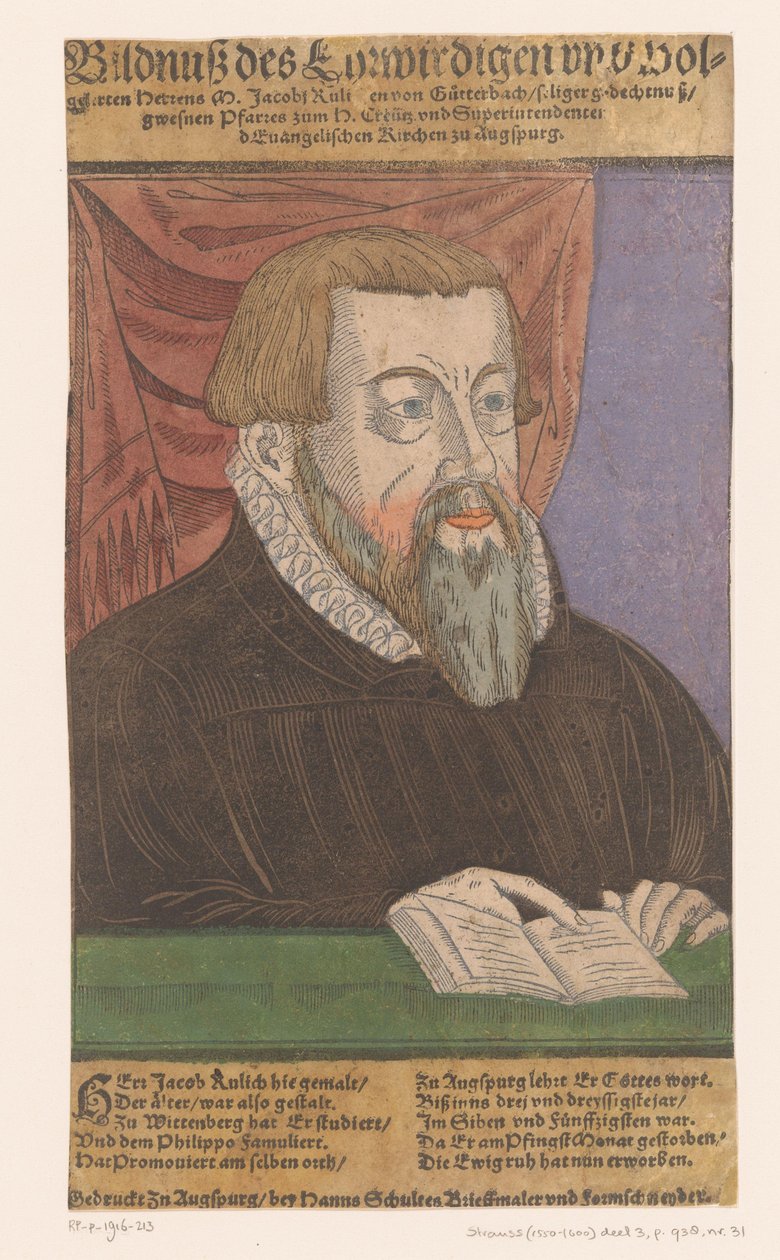 Jacob Ruelich'in Portresi by Anonymous