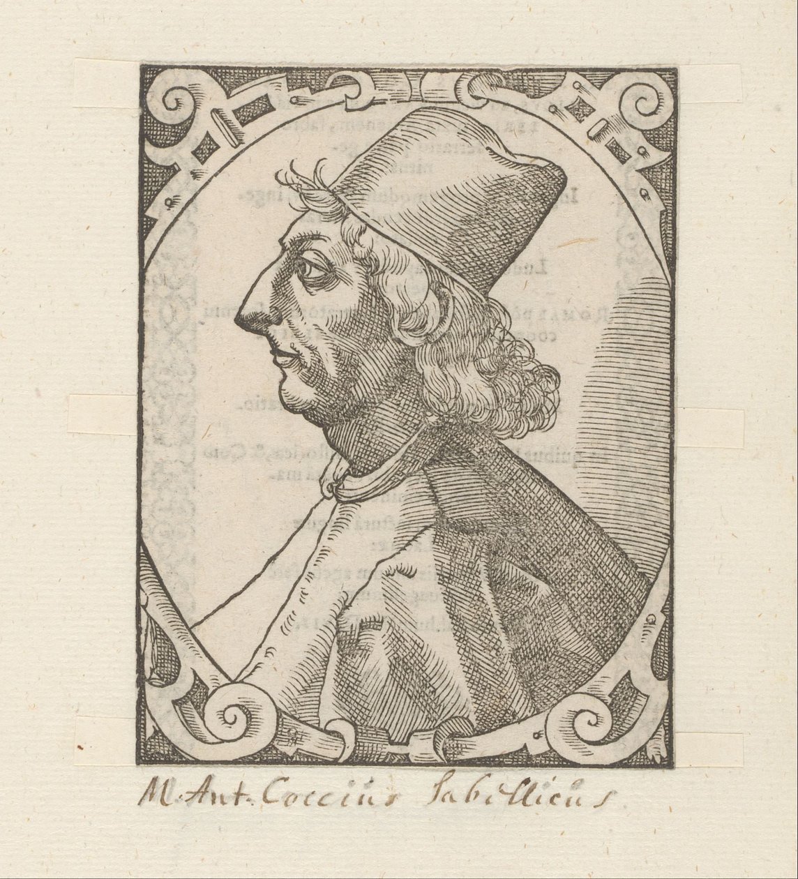 Portret van Marcus Antonius Coccius Sabellicus by Anonymous