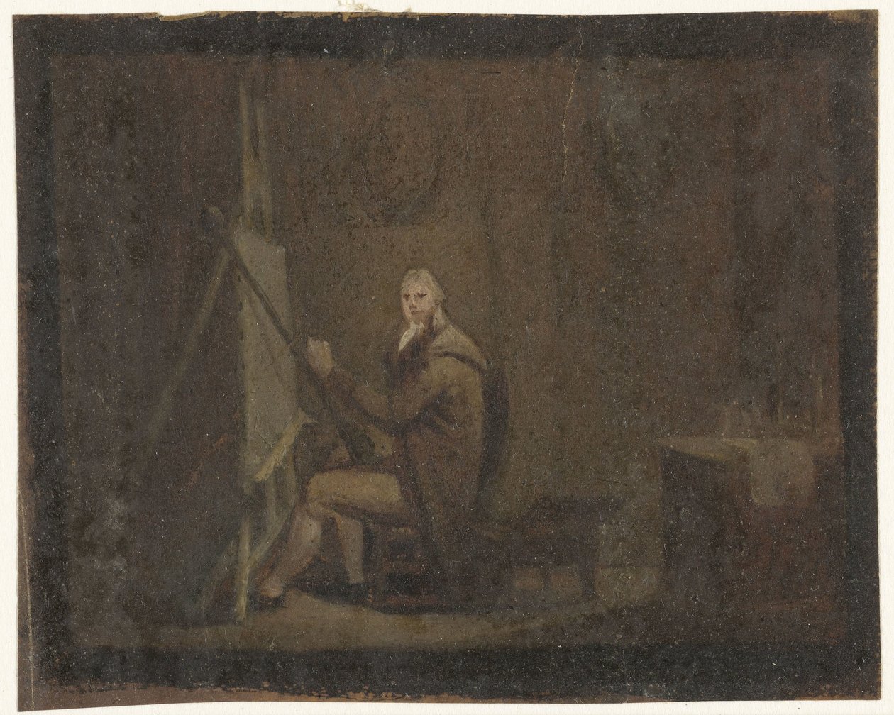 Onun stüdyosunda ressam by Anonymous