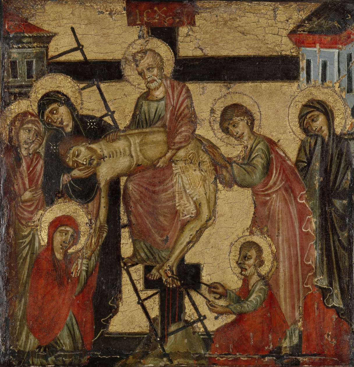Depozisyon ve Entombment de kruisafneming by Anonymous