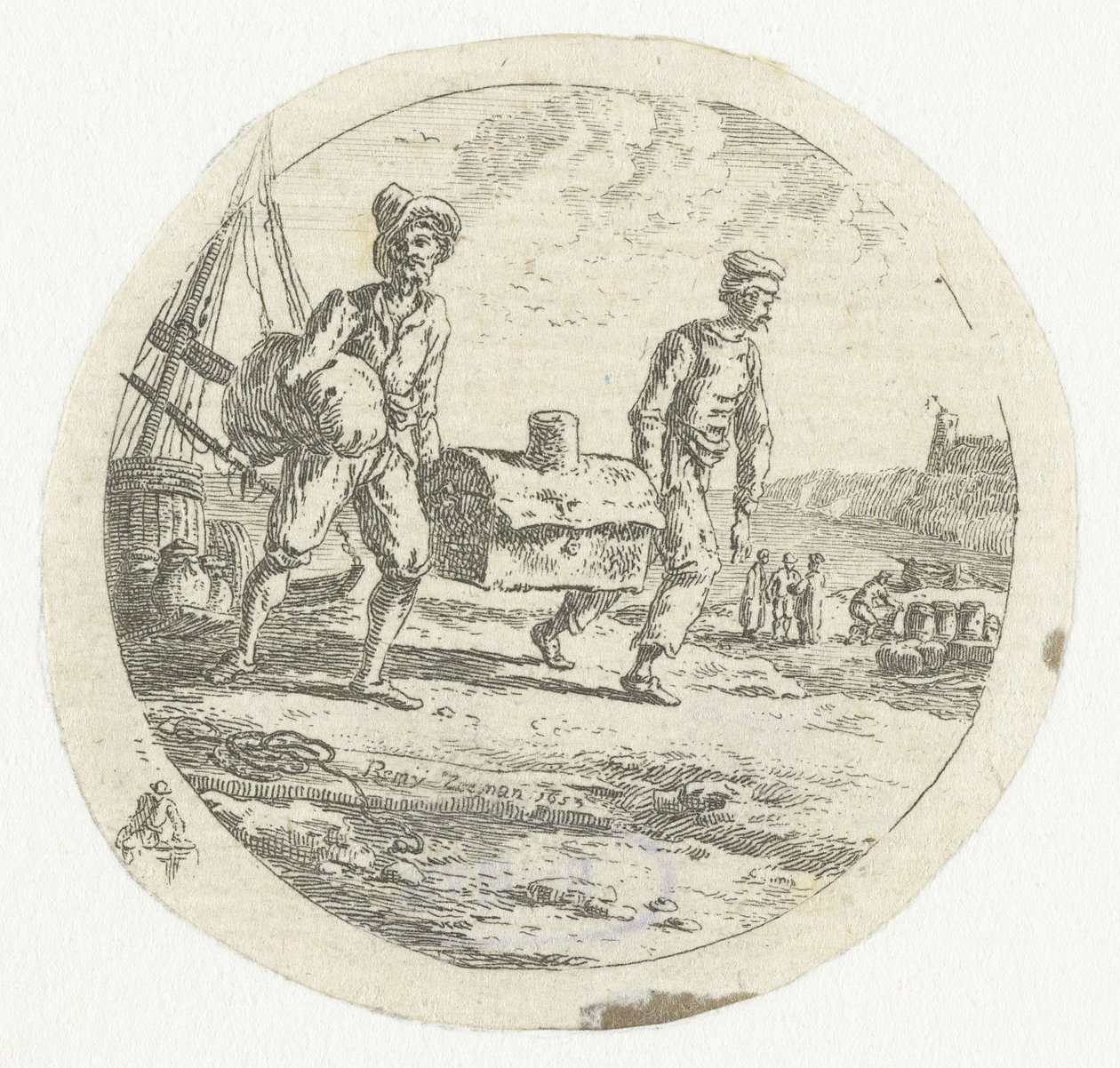 Bir göğüs ile iki adam by Anonymous