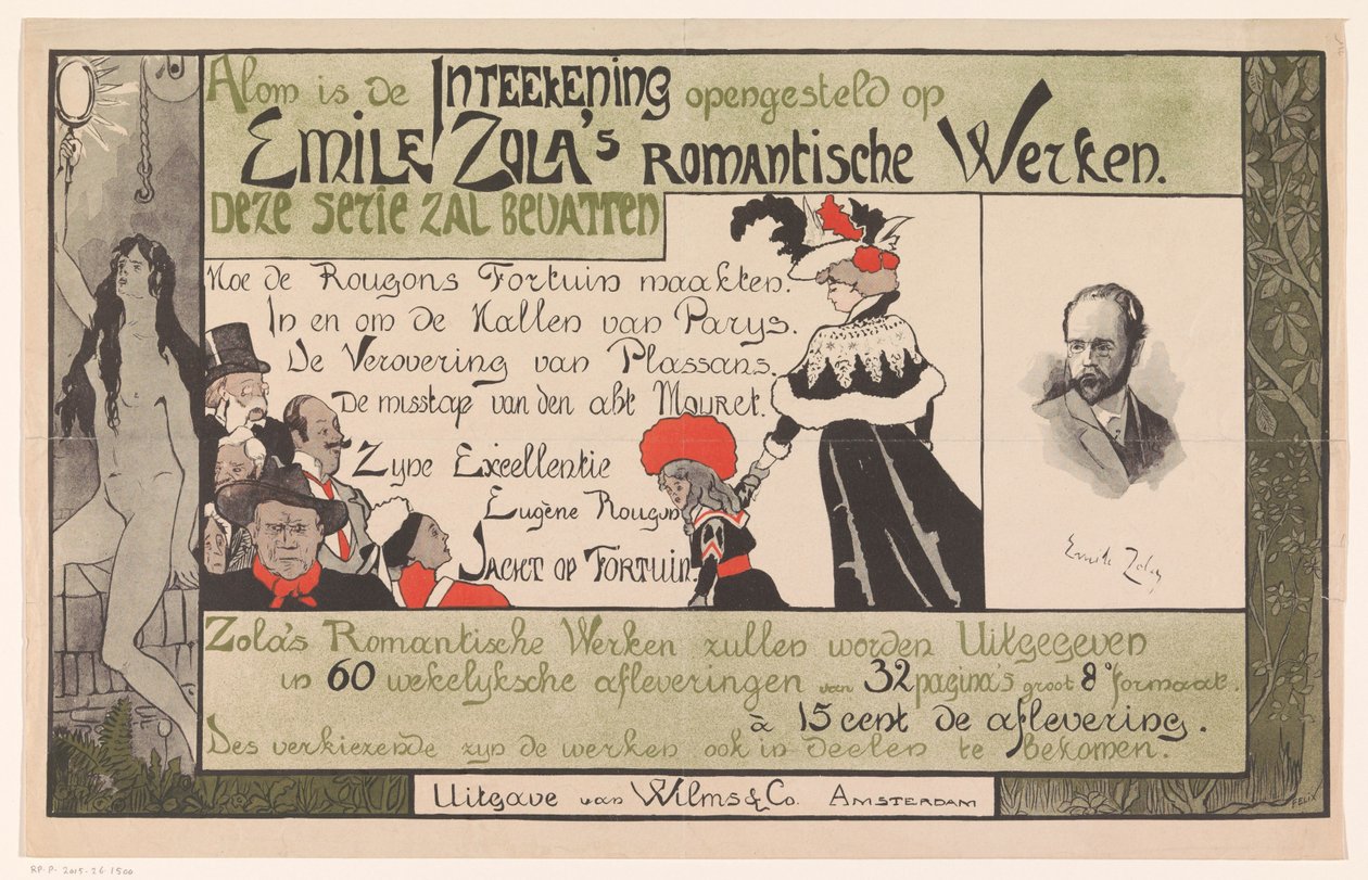 Emile Zola'nın Romantik Eserleri İçin Yayıncı İzahnamesi by Anonymous