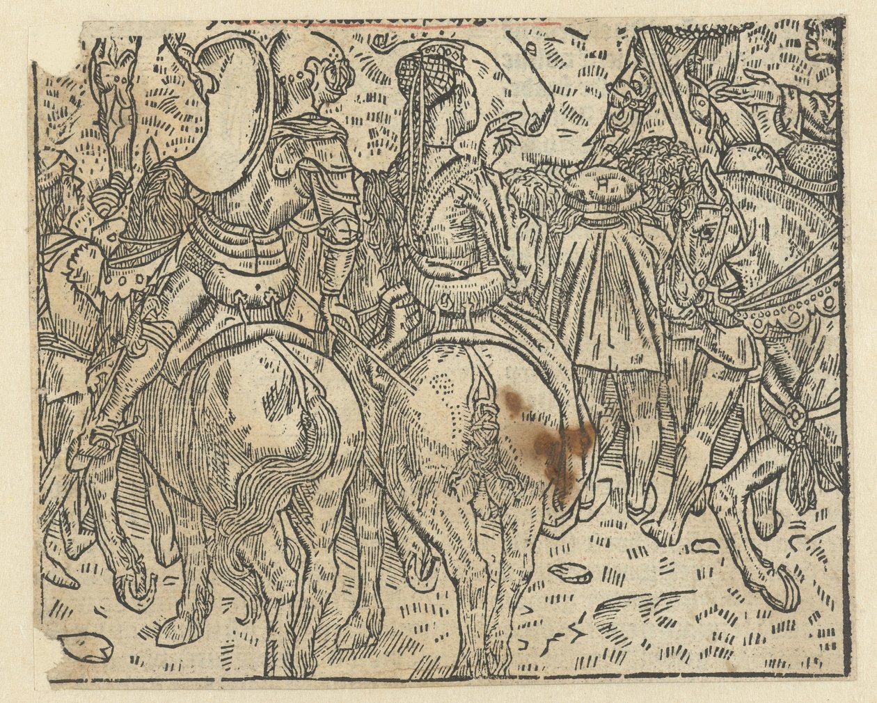 At sırtında şövalye olan kadın by Anonymous