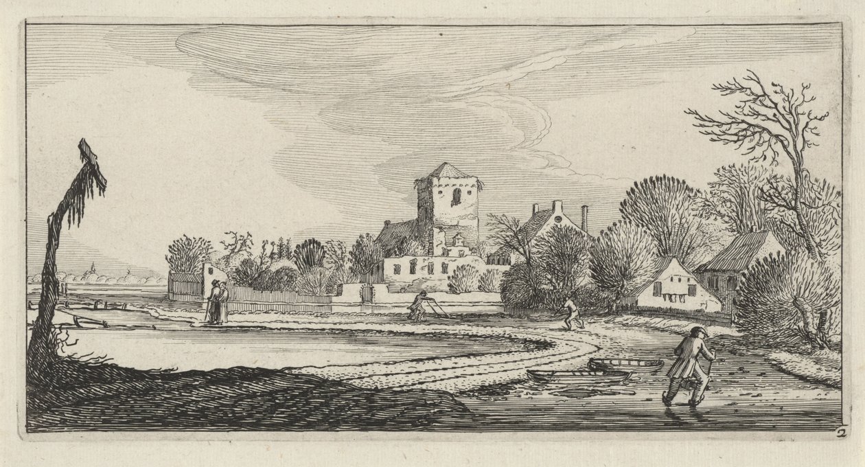 Patenciler ile kış manzarası Düz manzaralar (dizi başlığı) by Anonymous