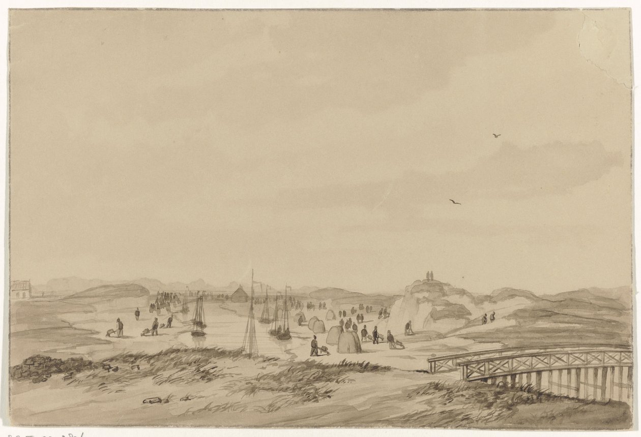 Lahey yakınlarındaki kum tepelerinde kum kazısı, 1846 by Anonymous