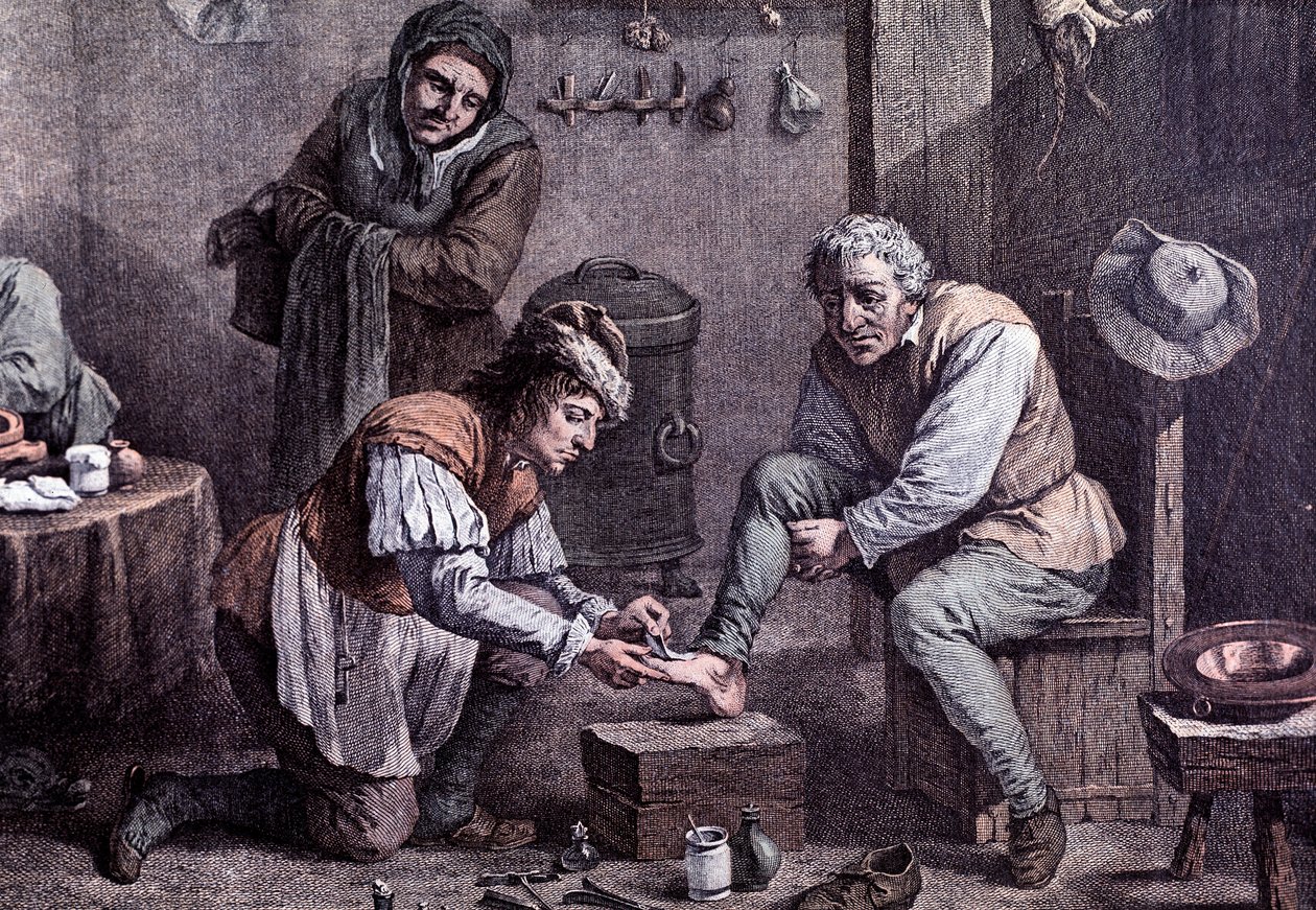 Bir ameliyat operasyonu (gravür by Anonymous Anonymous