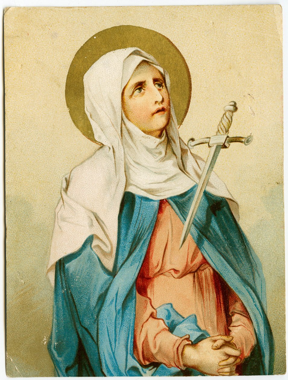 Dindar görüntü: Mater dolorosa (kromolitografi) by Anonymous Anonymous