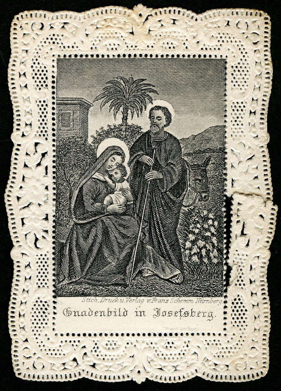 Dindar görüntü: kutsal aile (gravür) by Anonymous Anonymous