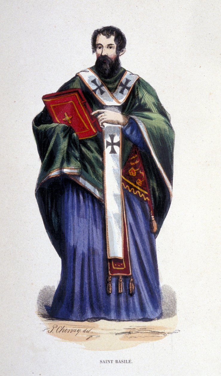 Aziz Basil. 1830 civarında gravür. Milano by Anonymous Anonymous