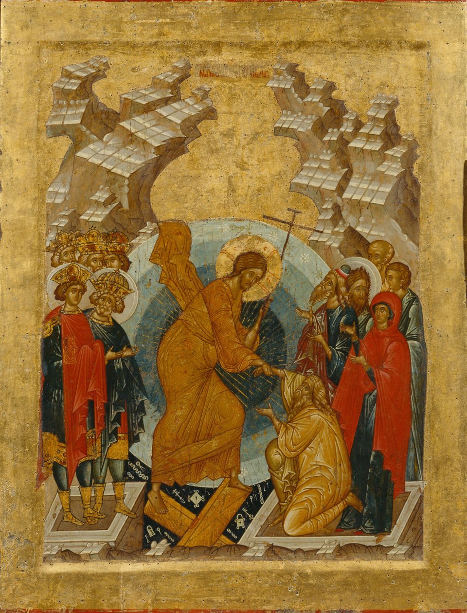 Cehenneme İniş by Anonymous Russian icon painter