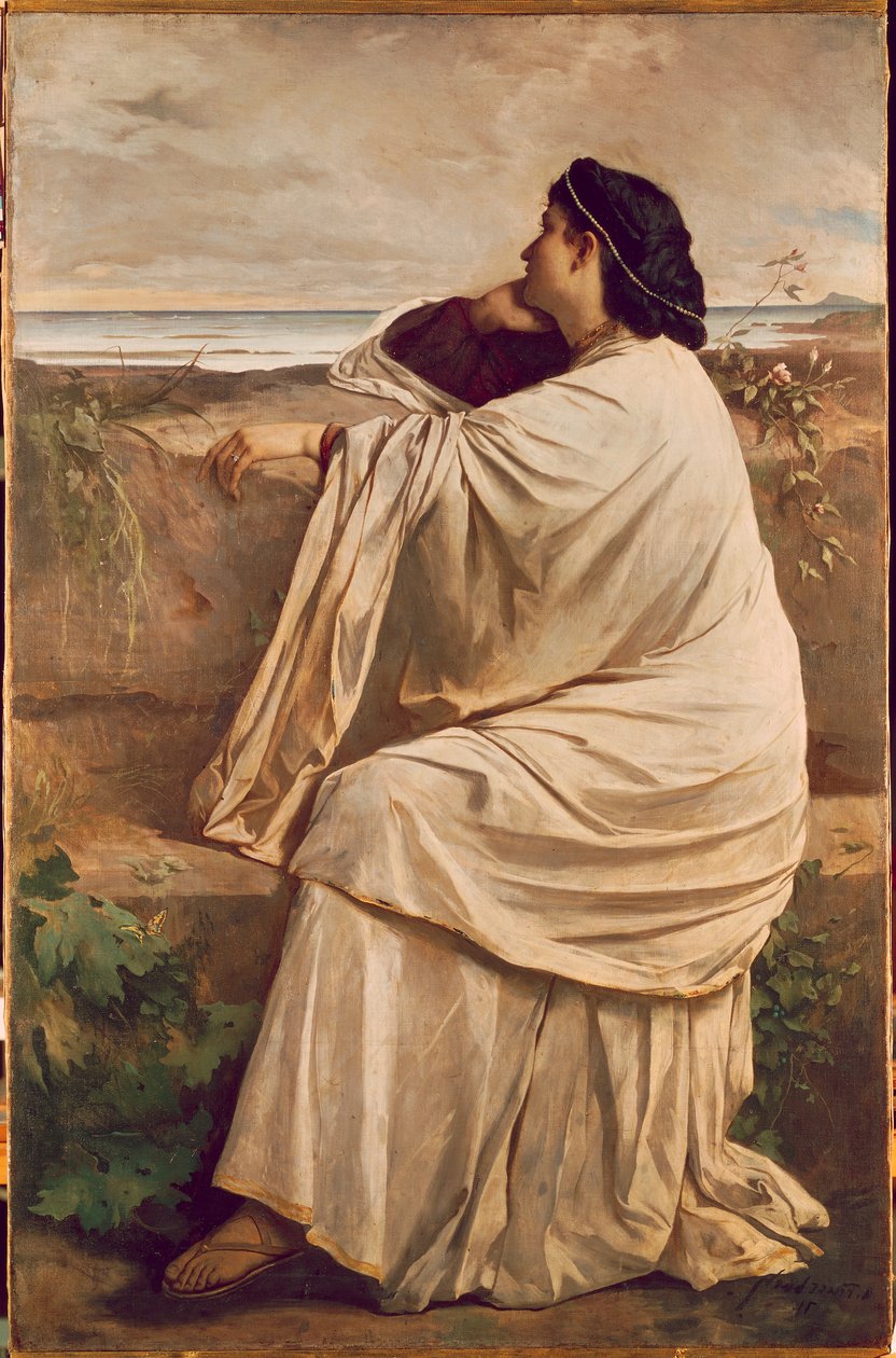 İphigenia (Tuval üzerine yağlı boya) by Anselm Feuerbach