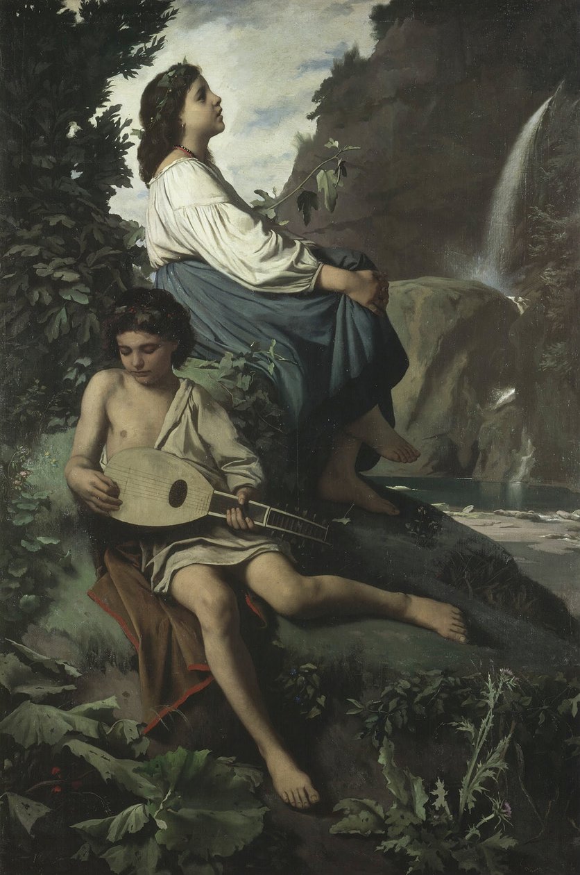 Tivoli hatırası, 1866-1867 by Anselm Feuerbach