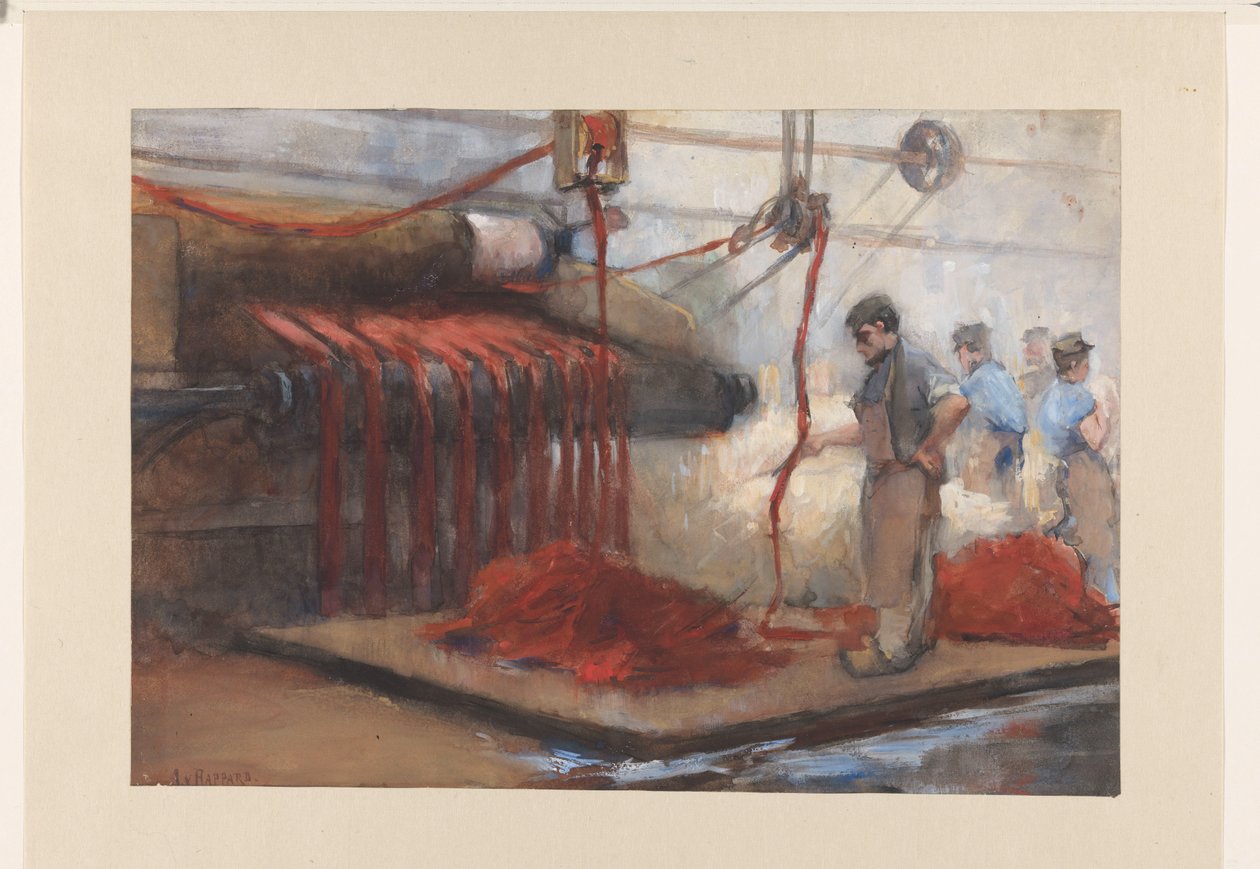 Kırmızı boyamada by Anthon Gerhard Alexander van Rappard