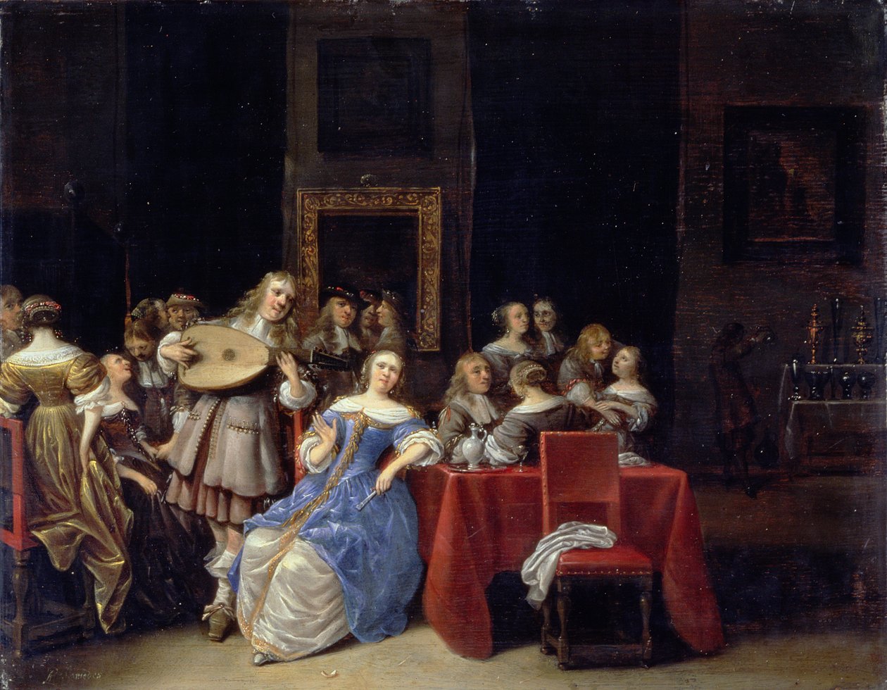 A Musical Party, 1660s (panel) by Anthonie Palamedesz