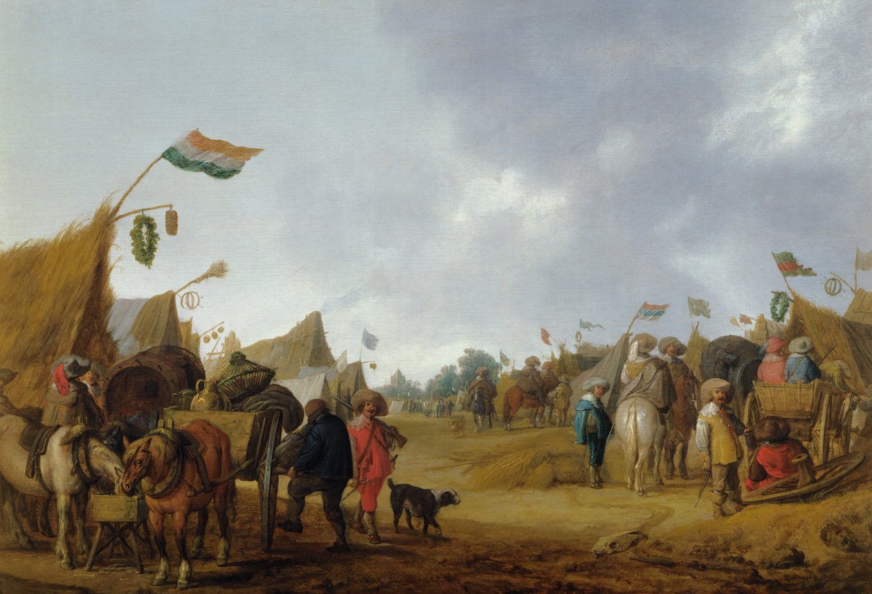 Bir askeri kamp, 1634 by Anthonie Palamedesz