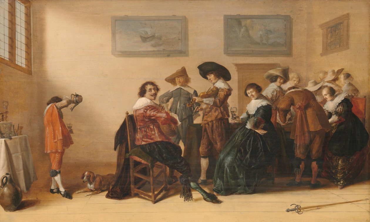Bir odada neşeli şirket, 1633 by Anthonie Palamedesz