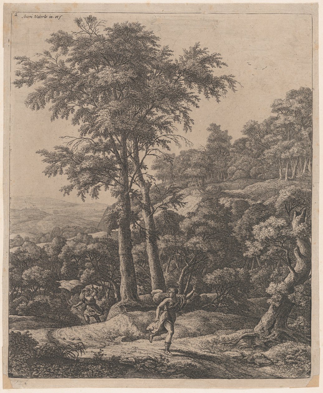 Apollon ve Daphne, 17. yüzyıl. by Anthonie Waterloo