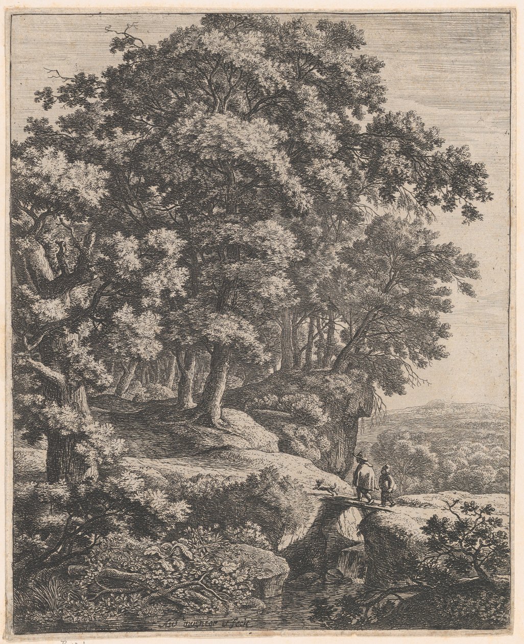 Küçük Kambur, 17. yüzyıl. by Anthonie Waterloo