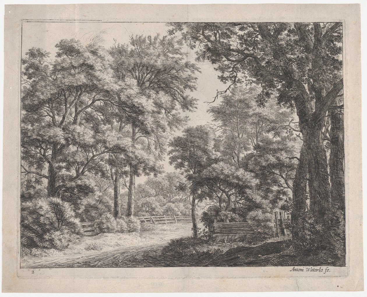 Kırpılmış Korular, 17. yüzyıl. by Anthonie Waterloo