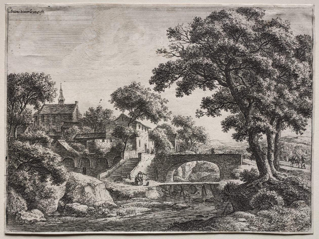 On iki manzara (H.95-106): İki Köprü by Anthonie Waterloo