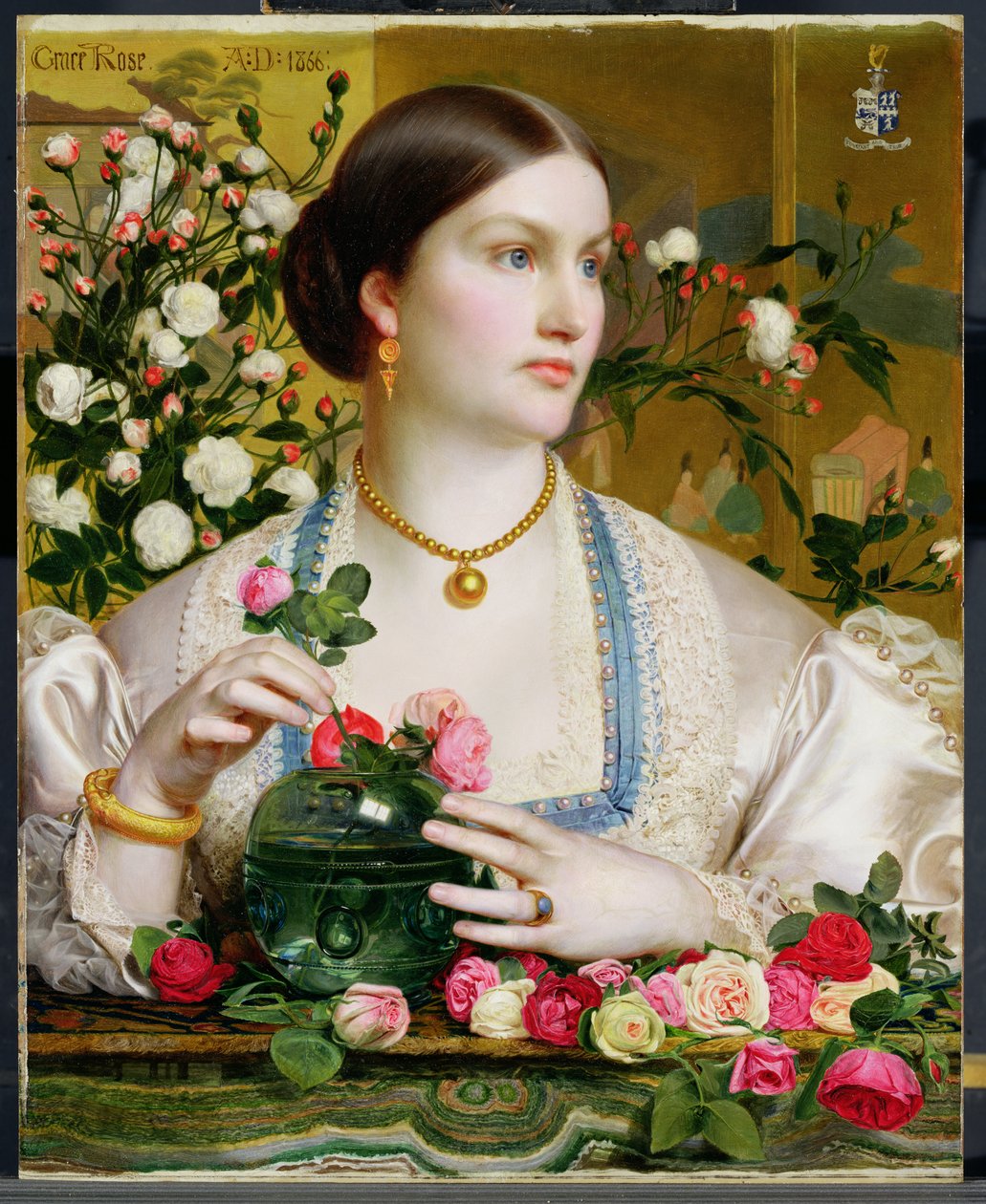 Grace Rose, 1866  by Anthony Frederick Augustus Sandys