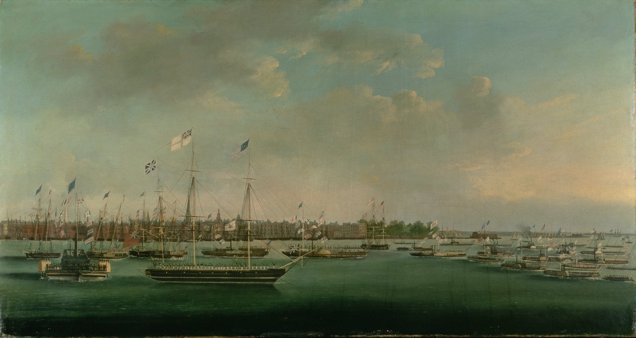 Erie Kanalı Kutlaması, New York, 1825 by Anthony Imbert