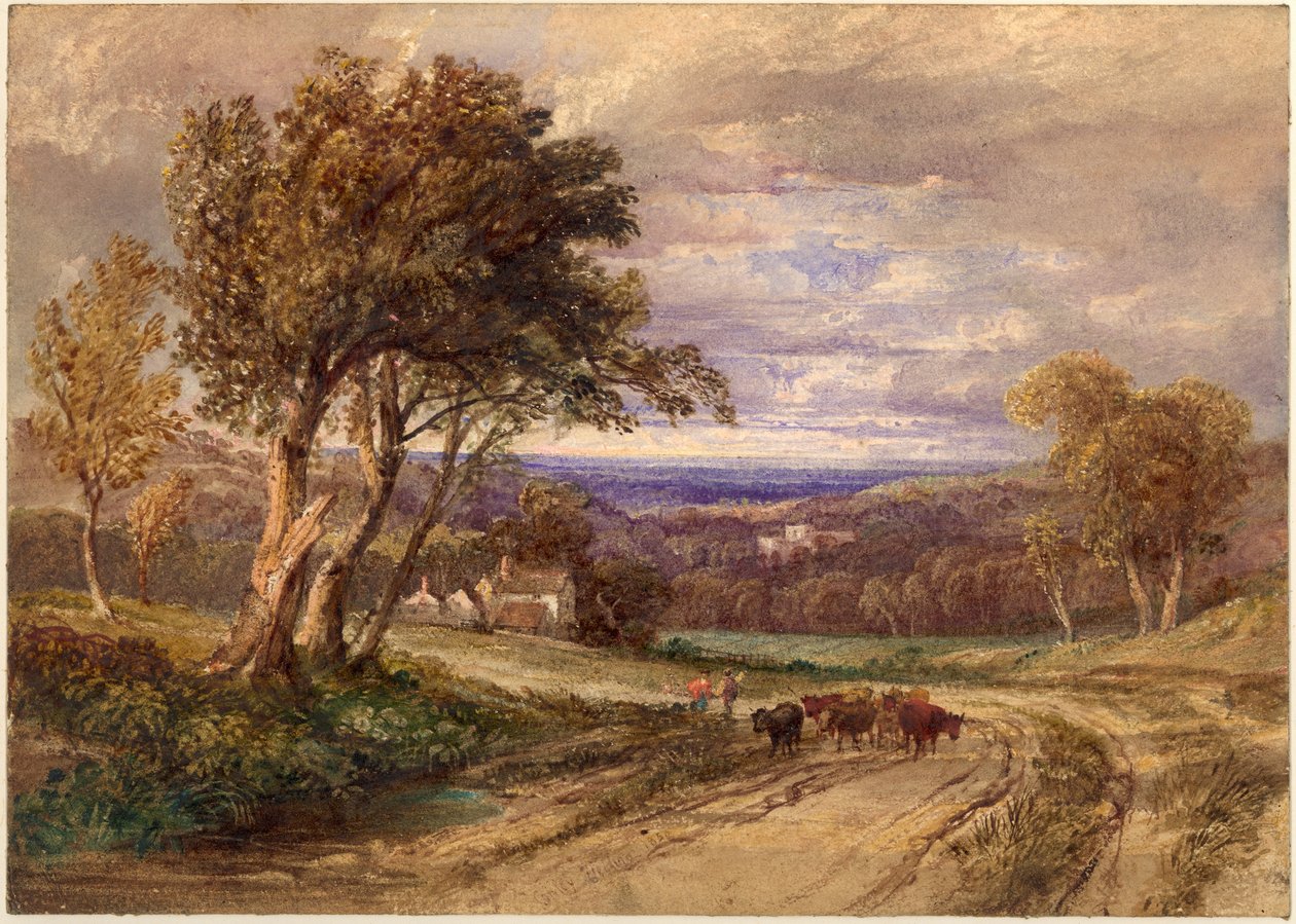 Lanercost Priory (gövde rengi ve kağıt üzerine sulu boya) by Anthony Vandyke Copley Fielding