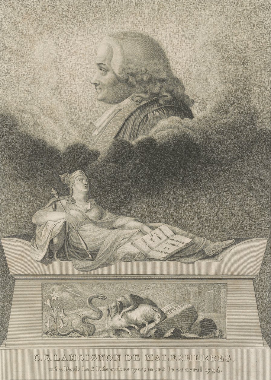 Christian Guillaume de Lamoignon de Malesherbes, 1798 by Anthony Cardon
