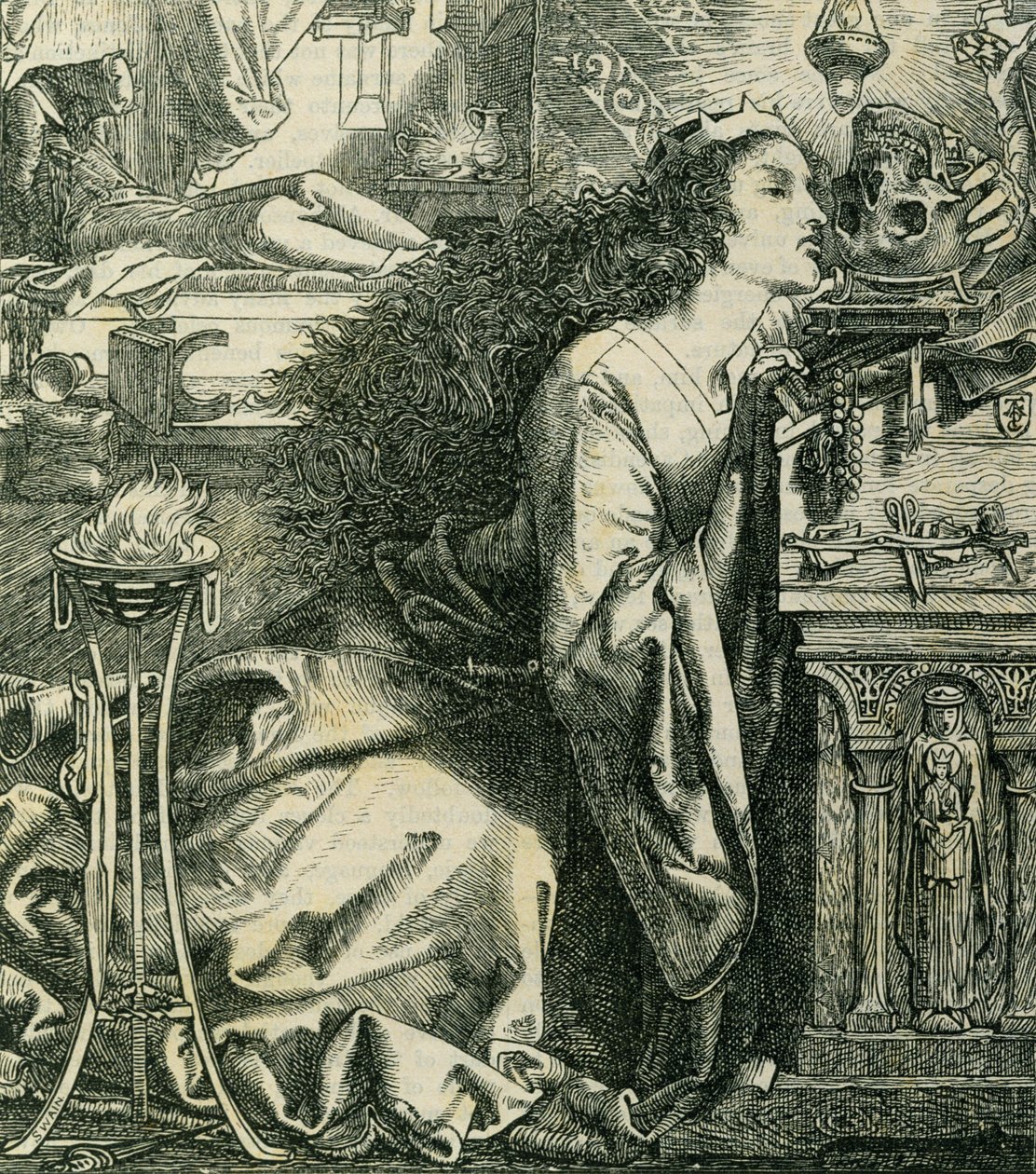 Lombardların Kraliçesi Rosamund by Anthony Frederick Augustus Sandys