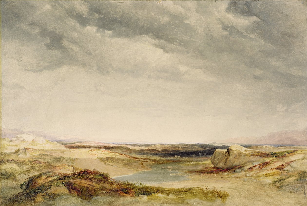 Sahile Yakın Bir Fundalık by Anthony Vandyke Copley Fielding