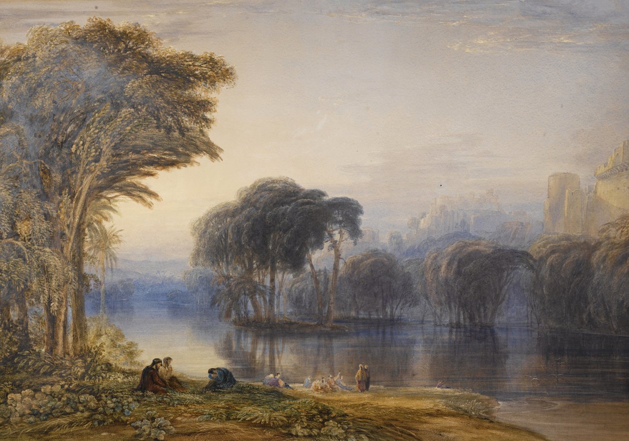 Babil nehirlerinin yanında by Anthony Vandyke Copley Fielding
