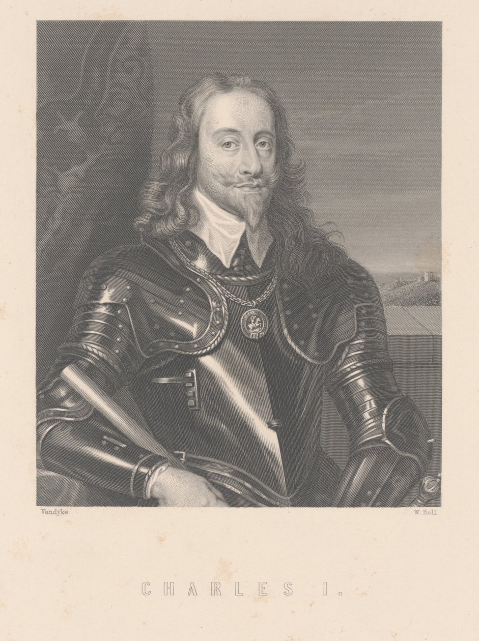 Charles I, W. Hall tarafından oyulmuş by Anthony van Dyck