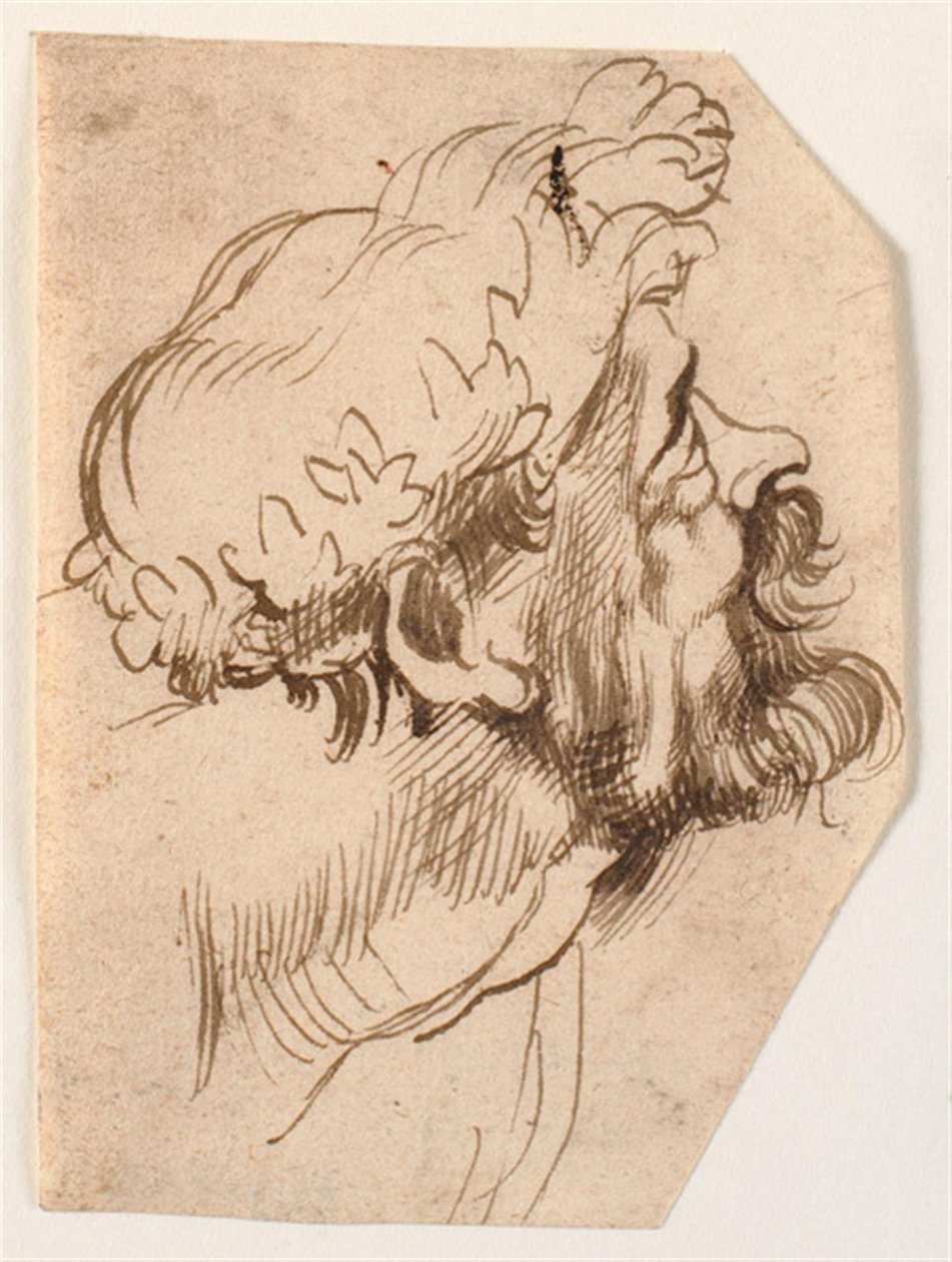 Bir adamın başı by Anthony van Dyck